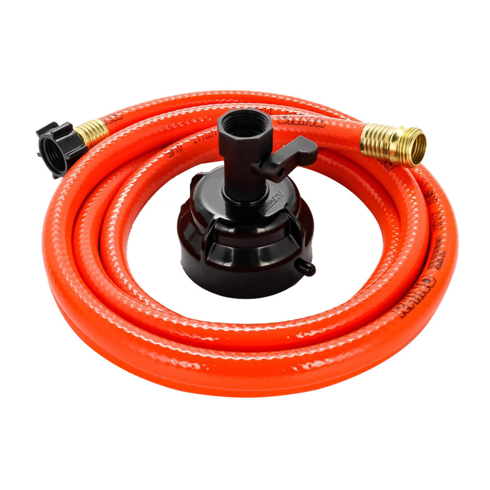 Camco RhinoFlex 10 Clean Out Hose w/Rinser Cap - 5/8" Internal Diameter [22999]