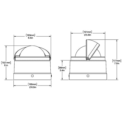 Ritchie DNP-200 Navigator Compass - Binnacle Mount - Polished Stainless Steel/Black [DNP-200]