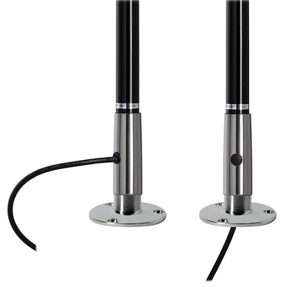 Scout Titan Series 4' Black VHF Antenna 3dB Stainless Steel Ferule w/5M RG-58 Includes PL-259 [PF AN NVHF00045T]
