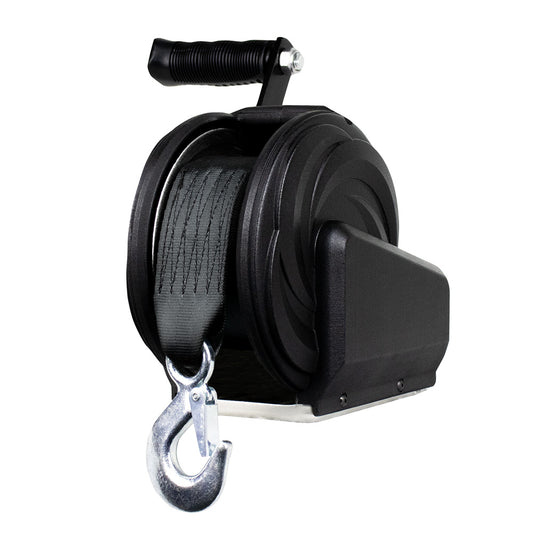 Powerwinch Select Series Winch 1,600lb, 8" Crank Arm - Carbon Black [21400-W-1600-8-B-R]