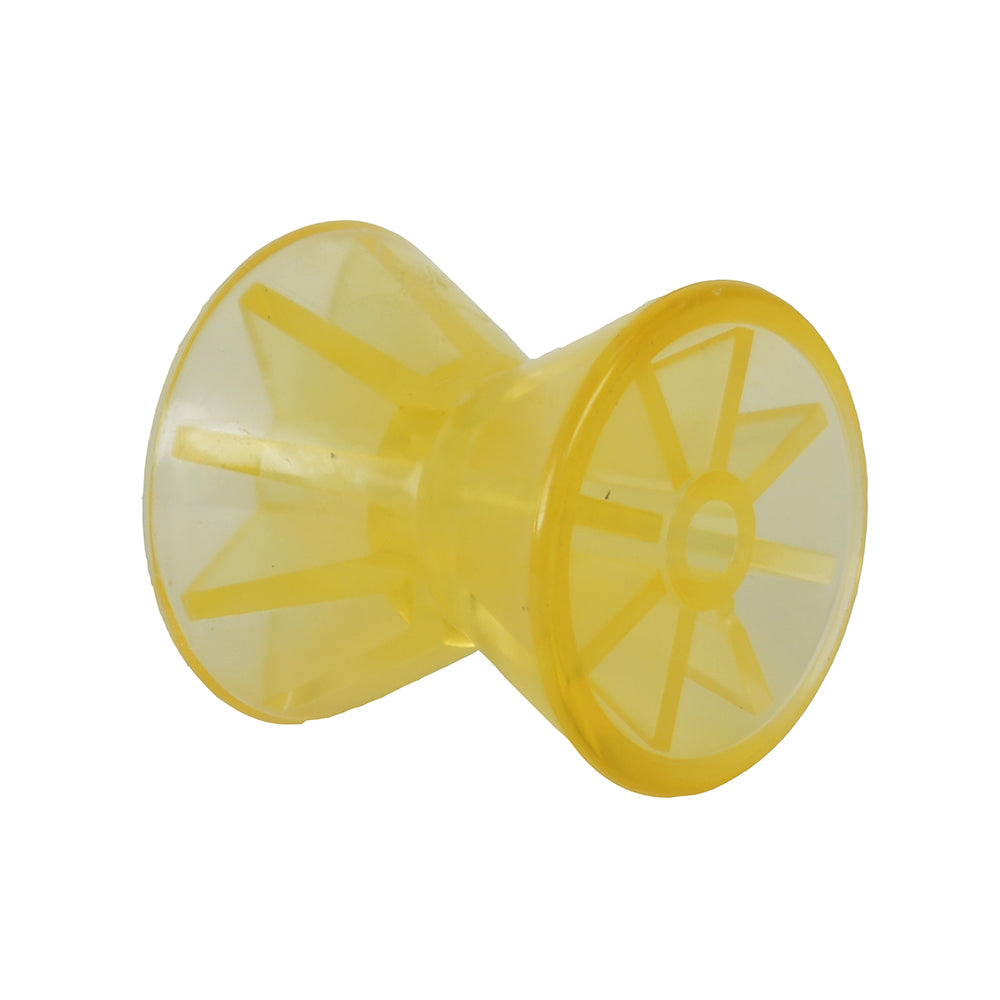 C.E. Smith Bow Roller - Yellow PVC - 4" x 1/2" ID [29543]