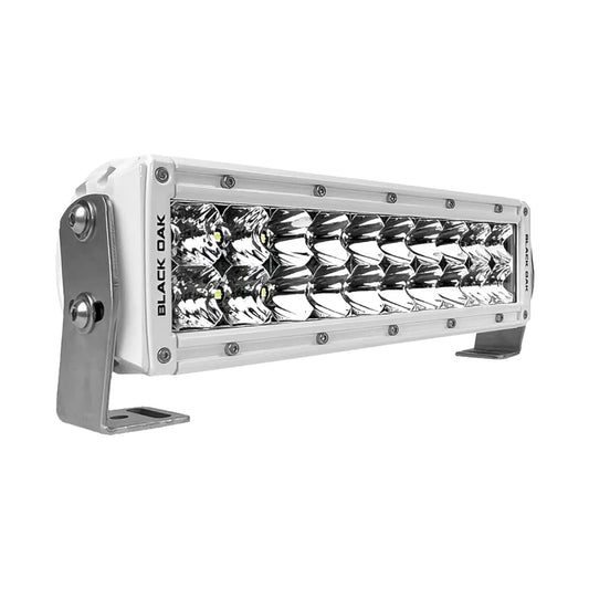 Black Oak Pro Series 3.0 Double Row 10" LED Light Bar - Combo Optics - White Housing [10CM-D5OS]